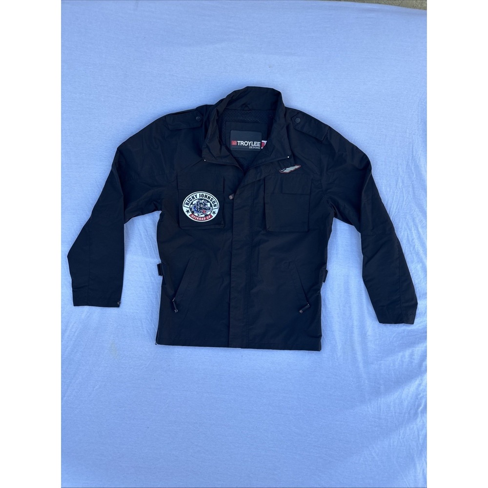 Troy‎ Lee Designs Ricky Johnson Offroad GP  Polar Fleece Jacket Black Sz 2XL